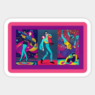 'Get Down' - Nu-Disco Sticker